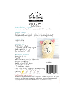 Little Llama Softie Sewing Pattern