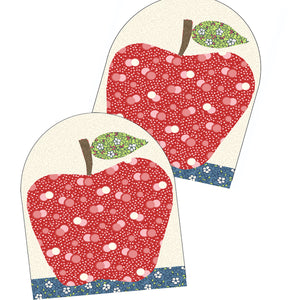 Apple Oven Mitt Sewing pattern by Jennifer Jangles