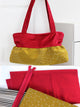 Fuchsia + Gold Macey Bag Sewing Pattern and fabric kit by Jennifer Jangles