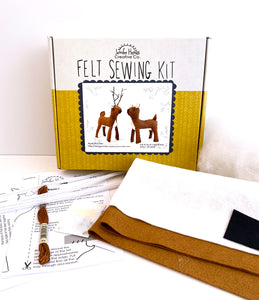 Mule Deer Felt Sewing Kit