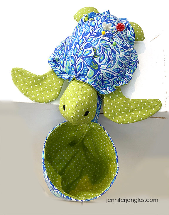 Sea Turtle Pin Cushion and Thread Catcher Sewing Pattern - Digital ...