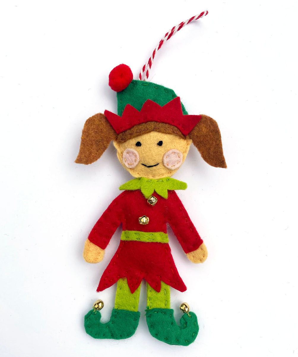 Ornament #5 Girl Elf – Jennifer Heynen Creative Co.