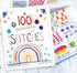100 Stitches Embroidery Sampler Fabric Panel and Reference Book