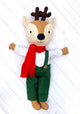Darby Deer doll featured in the Willow and Darby Deer Make a Friend Sewing Pattern by Jennifer Jangles