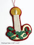 Wool and Felt Candle Ornament Pattern
