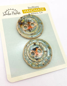 Ceramic Buttons Handmade- set 19