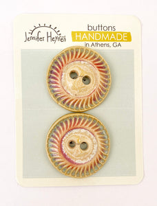 Ceramic Buttons Handmade- set 11