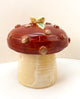 Ceramic - Handmade Toadstool Jar with Hidden Pincushion