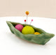 Ceramic - Handmade Pea Pod Pincushion