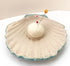 Ceramic - Handmade Pearly Shell Dish and Pincushion - Blue