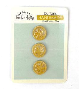 Ceramic Buttons Handmade- set 10