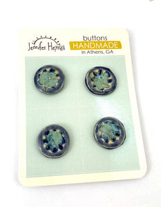 Ceramic Buttons Handmade- set 1