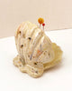 Ceramic - Handmade Clam Shell Pincushion - Speckeled White