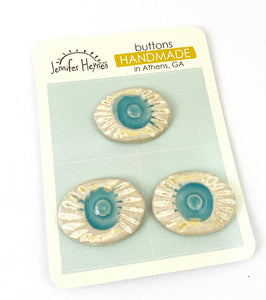 Ceramic Buttons Handmade- set 27