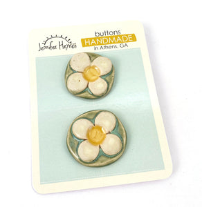 Ceramic Buttons Handmade- set 26