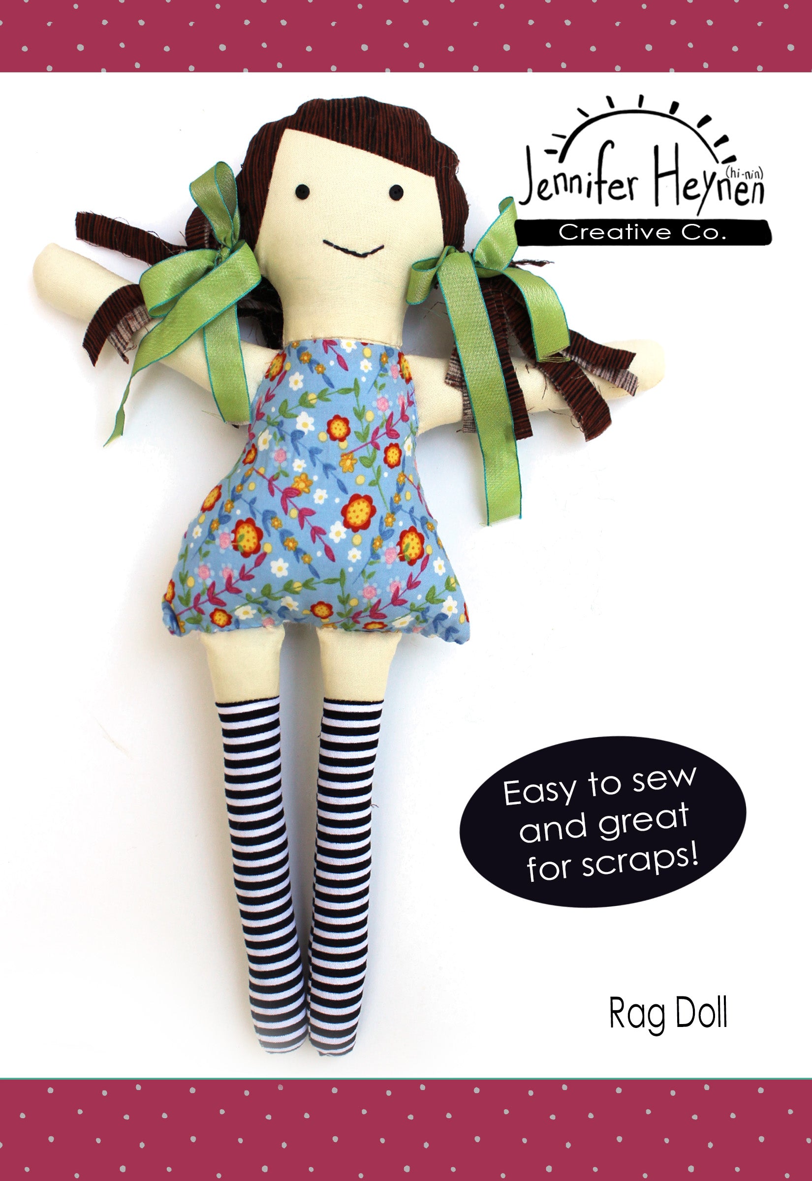 Hey Color Rag Rag Doll Sewing Pattern - Digital Download – Jennifer Heynen Creative Co.