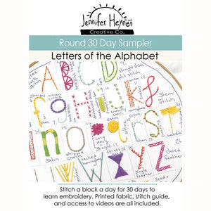 30 Day Sampler - Letters of the Alphabet - Round