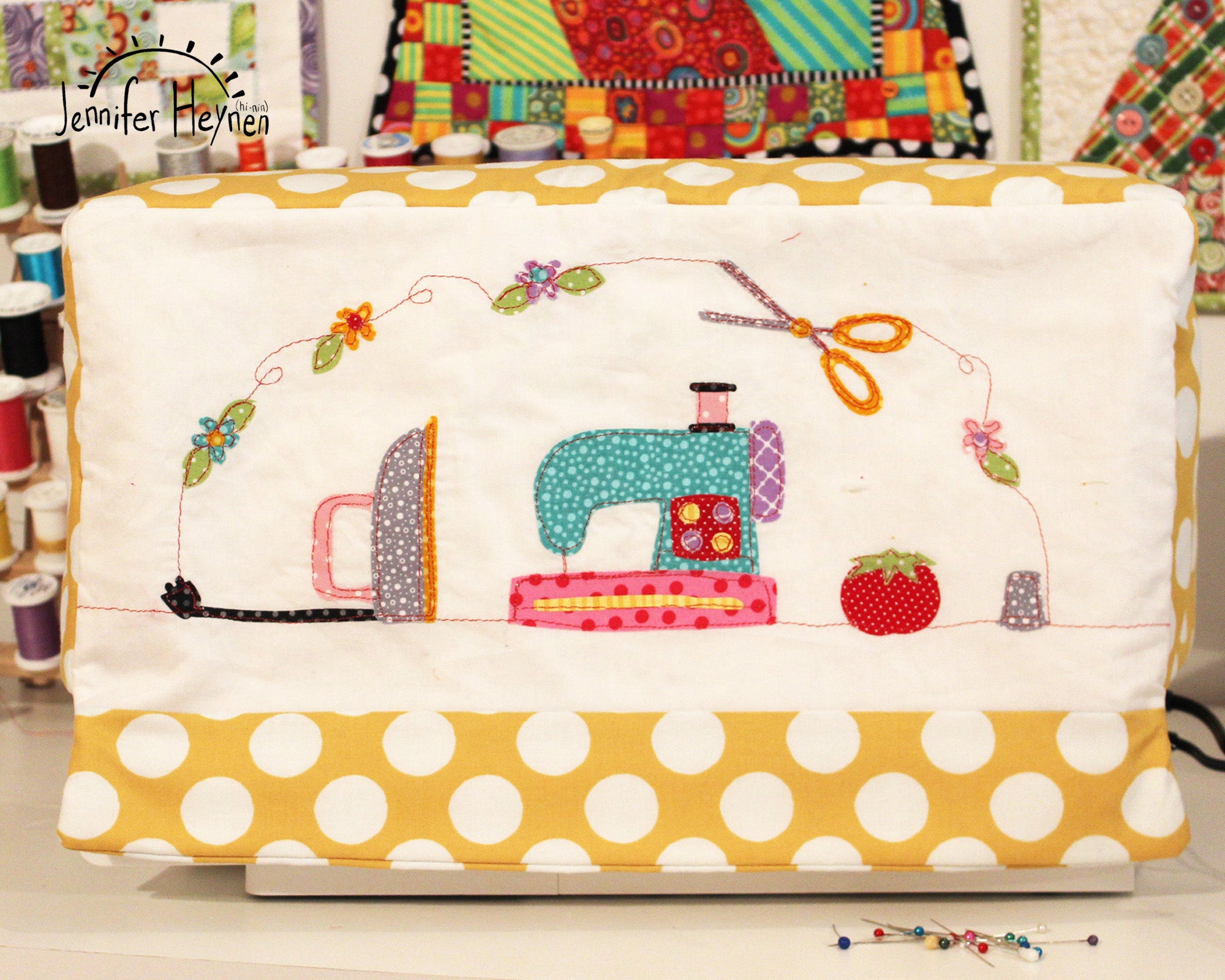 16+ Pattern For Sewing Machine Cover Applique Sewing Machine Cover Sewing Pattern - Digital Download