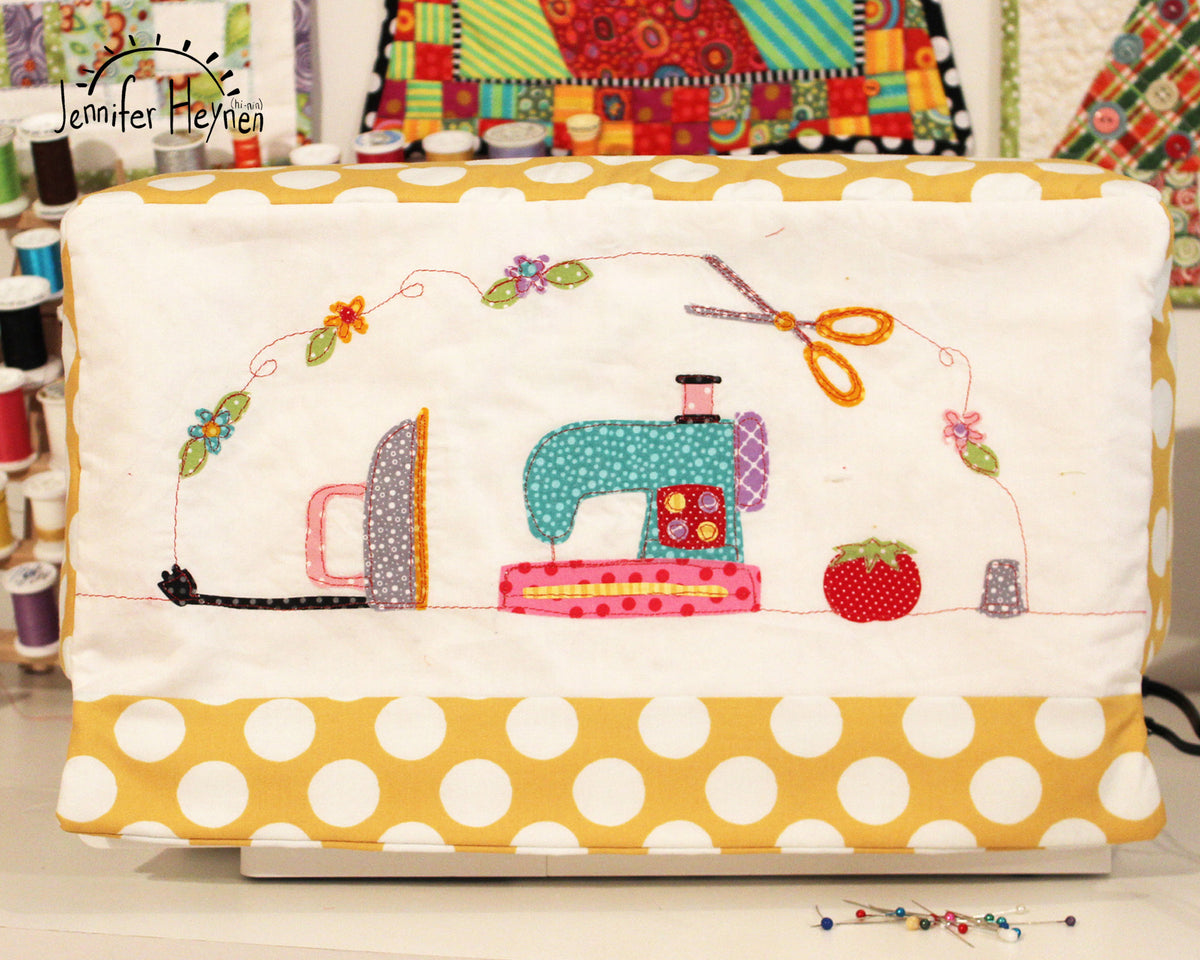 Applique Sewing Machine Cover Sewing Pattern Digital Download