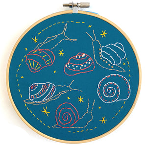 Snails Embroidery Pattern