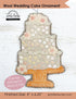 Wool Wedding Cake Ornament  Sewing Pattern