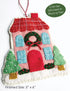 Wool and Felt Holliday House Ornament Pattern