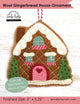 Wool Gingerbread House Ornament  Sewing Pattern