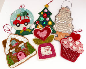 Wool Christmas Tree Ornament  Sewing Pattern