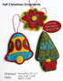 Felt Retro Holiday Ornaments