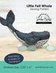 Little Felt Whale  Sewing Pattern
