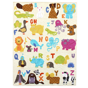 ABC Animals Applique Quilt Paper Sewing Pattern by Jennifer Jangles