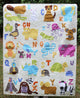 Photo of a finished quilt made from the ABC Animals Applique Quilt Paper Sewing Pattern by Jennifer Jangles