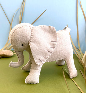 African Forest Elephant Felt Sewing Pattern PDF