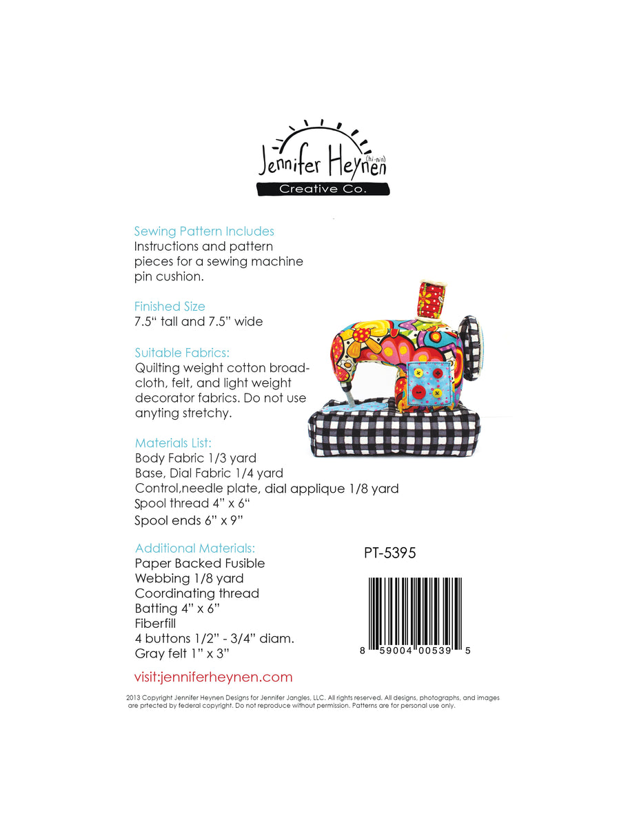 Sew Happy Pin Cushion Sewing Pattern - Digital – Jennifer Heynen ...