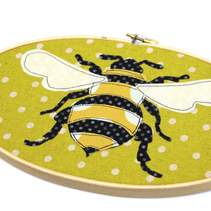 Bee Applique Hoop Art Sewing Pattern by Jennifer Jangles