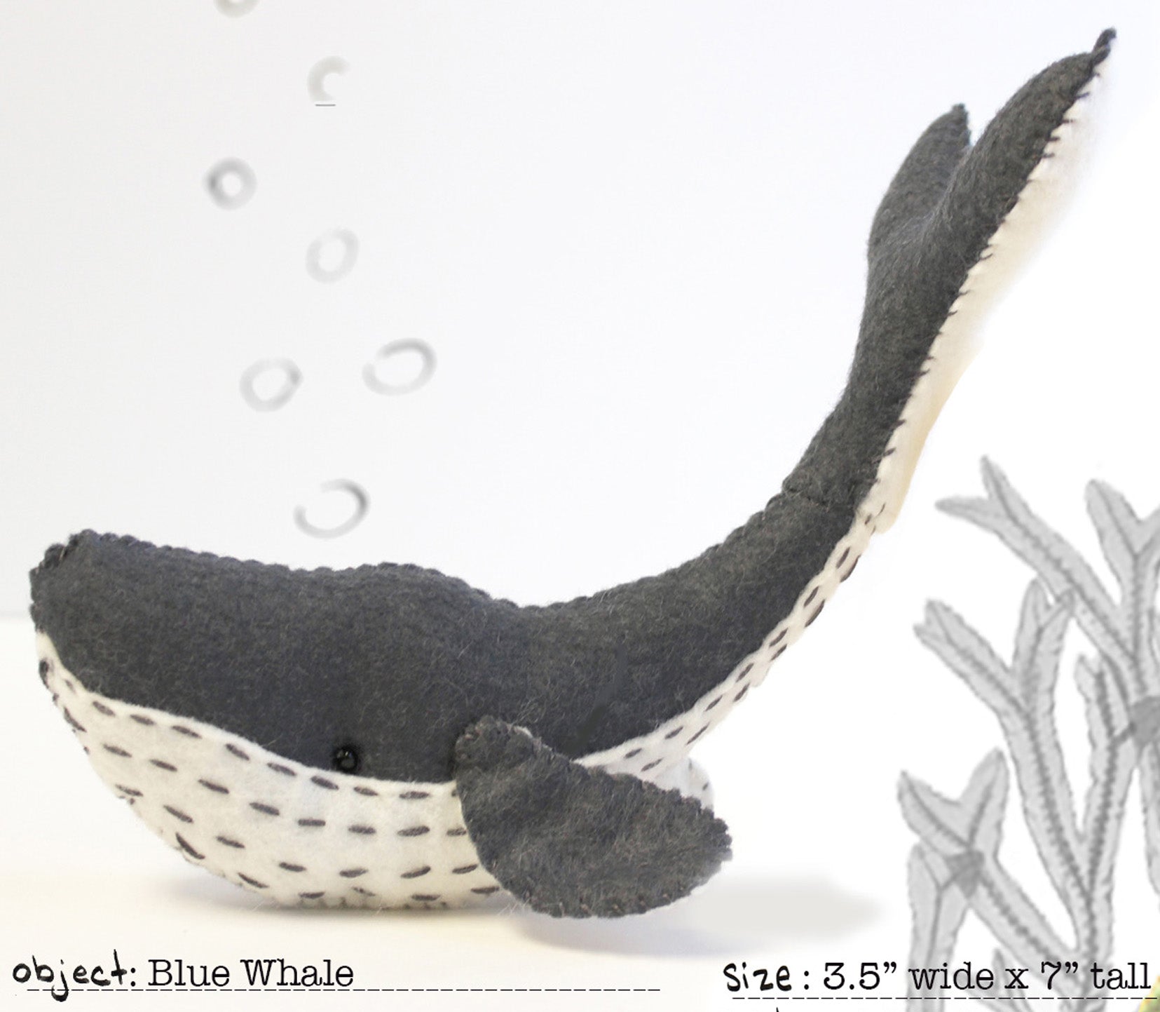 Whale Stuffed Animal Pattern