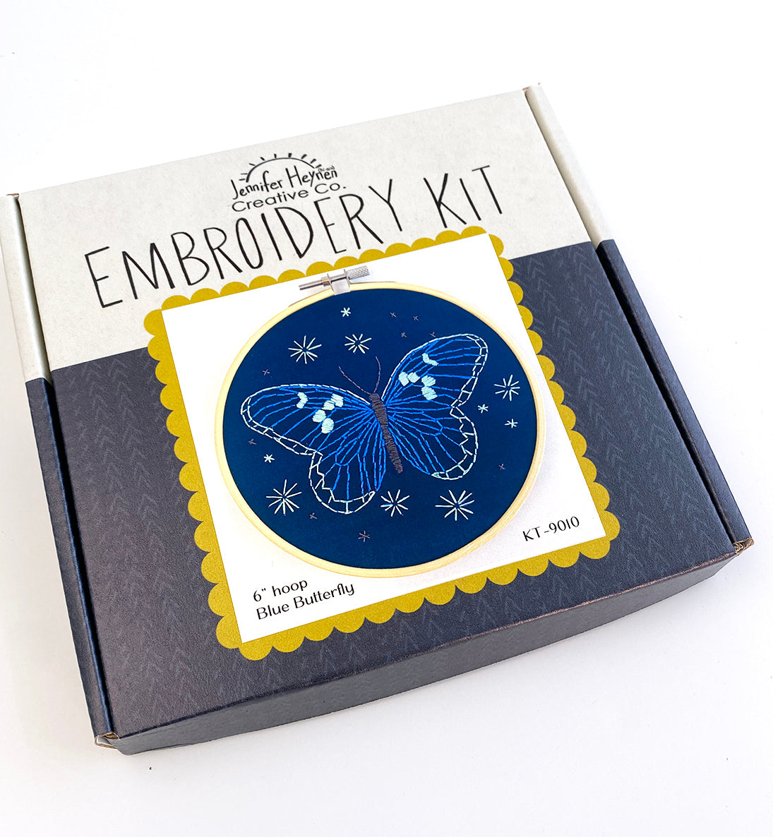 Blue Butterfly Embroidery Kit – Jennifer Heynen Creative Co.