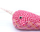 Close up of Nelly Narwhal Softie Sewing Pattern by Jennifer Jangles