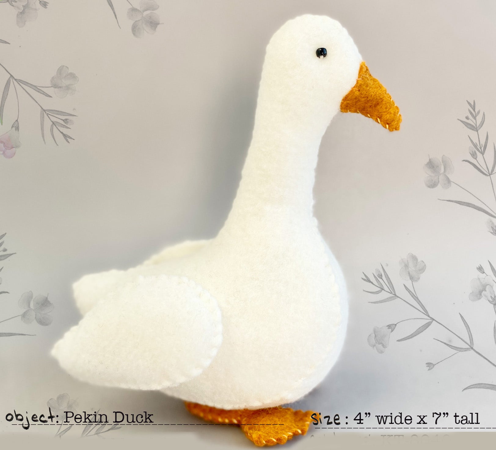 Pekin Duck Felt Sewing Pattern PDF – Jennifer Heynen Creative Co. pekin-duck-felt-sewing-pattern-pdf-jennifer-heynen-creative-co