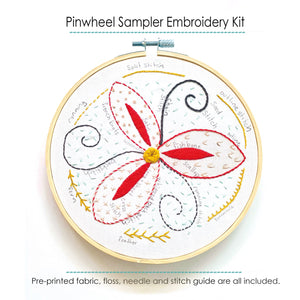 Pinwheel Sampler Embroidery Kit by Jennifer Jangles