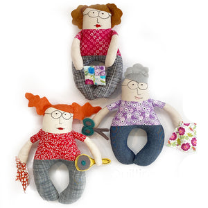 Quilting Friends Doll Sewing Pattern by Jennifer Jangles