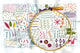 30 Day Embroidery Sampler on an embroidery hoop - Embroidery Pattern by Jennifer Jangles