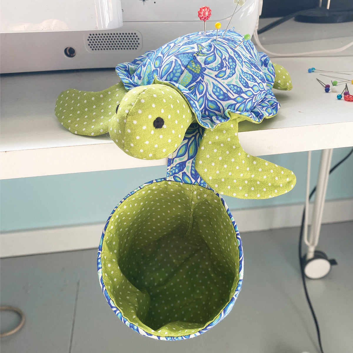 Sea Turtle Pin Cushion and Thread Catcher Sewing Pattern - Digital ...