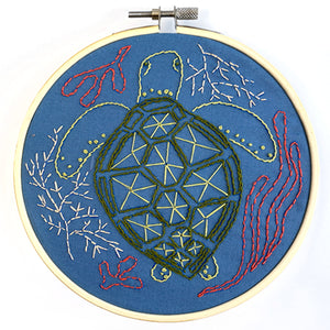 Sea Turtle Embroidery Kit