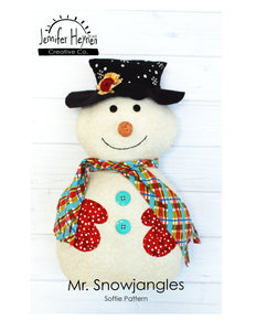Mr. Snowjangles Softie Sewing Pattern
