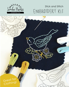 Birds Stick and Stitch Embroidery Kit