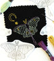 Luna Moth Stick and Stitch Embroidery Kit