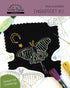 Luna Moth Stick and Stitch Embroidery Kit