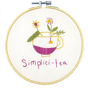 Simplici-tea Embroidery Kit - Box Packaging