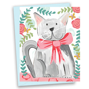 Fancy Cat Greeting Card